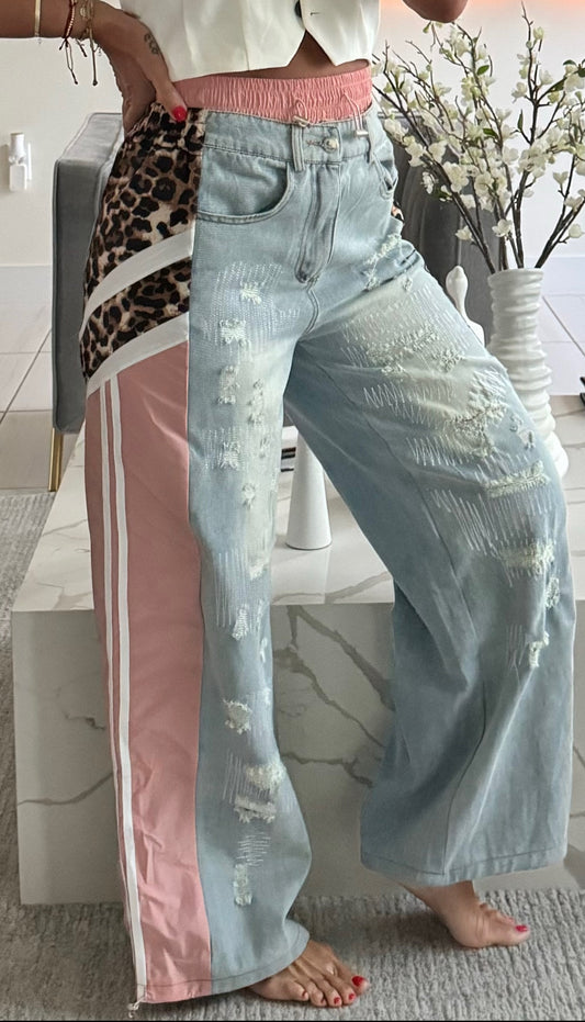 Print jeans