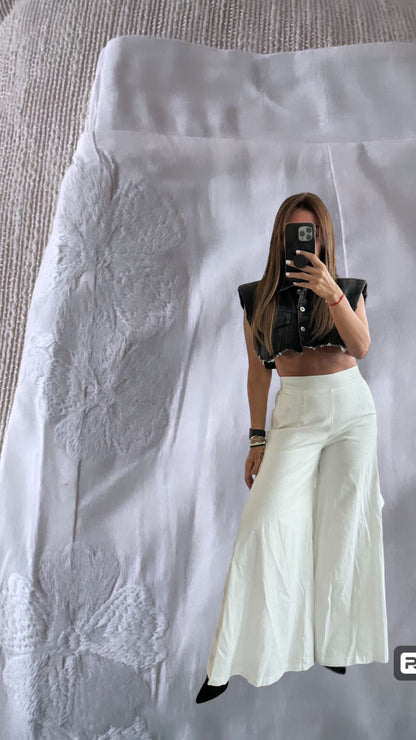 White Bell Pants  | Keekaty's